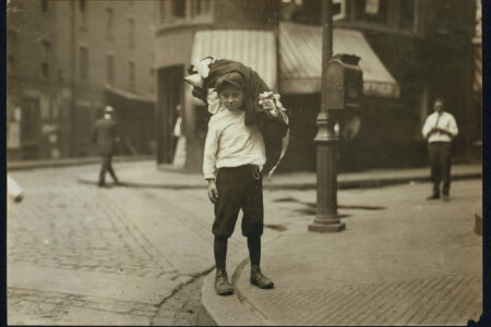 Boy Carrying Garments, Boston 1912