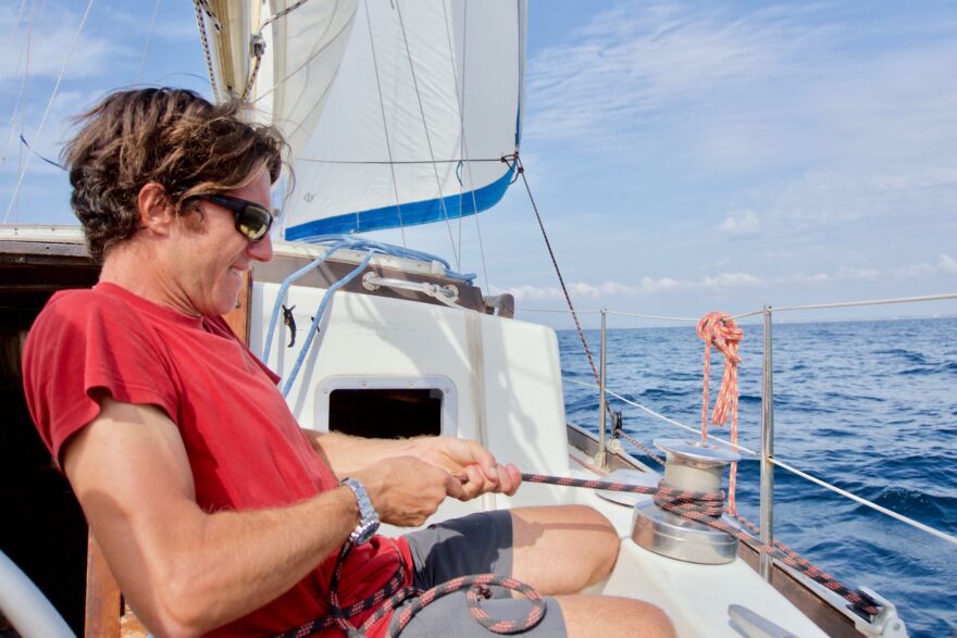 31 August 2017, Francesco Cappelletti in his boat 007